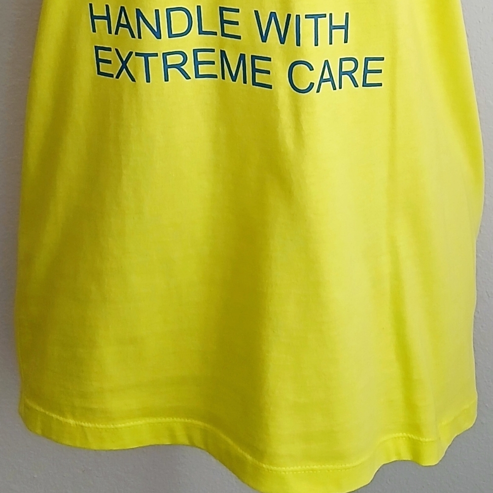 NWT Old Navy Size S NASA Graphic Tee - Neon Yellow Men’s T-Shirt - Picture 4 of 10